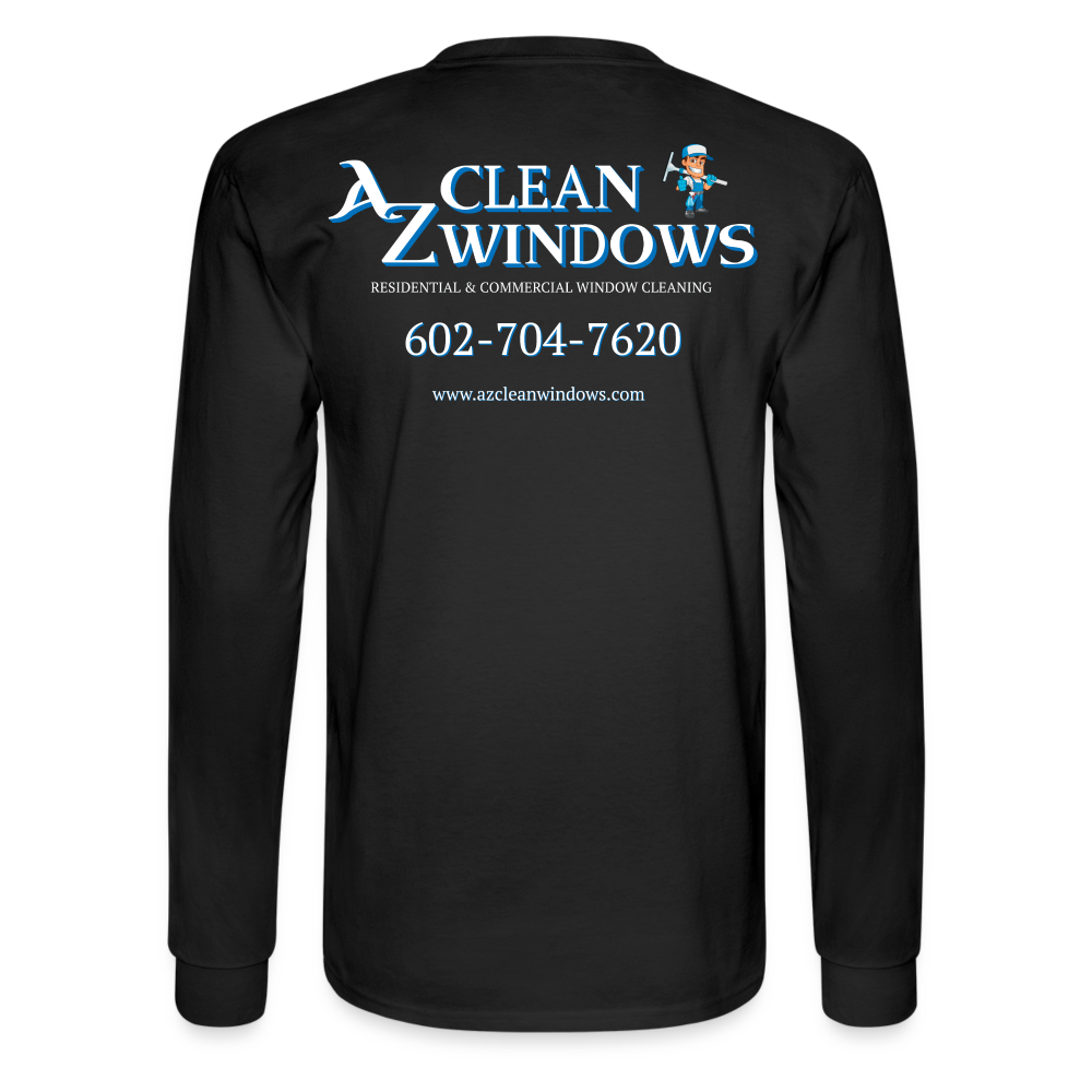 Az Flat Men's Long Sleeve T-Shirt - black