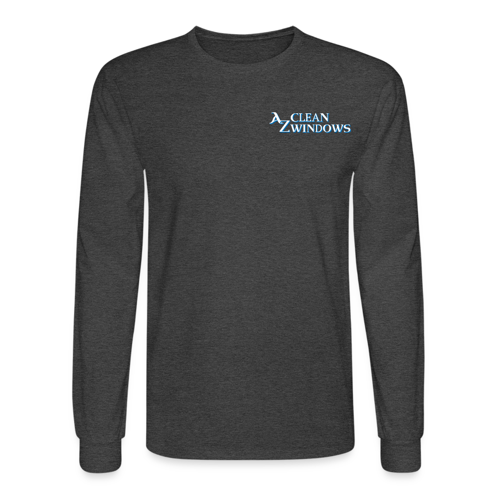 Az Flat Men's Long Sleeve T-Shirt - heather black