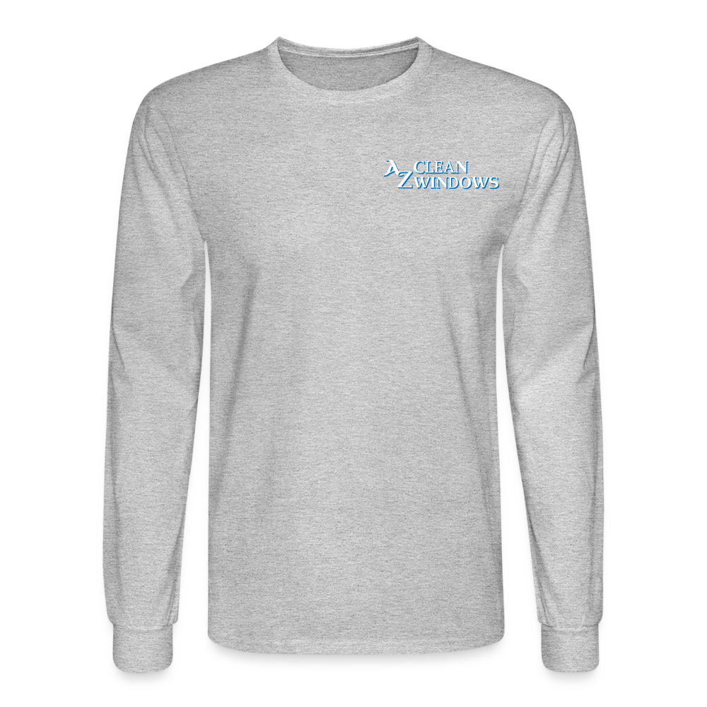 Az Flat Men's Long Sleeve T-Shirt - heather gray