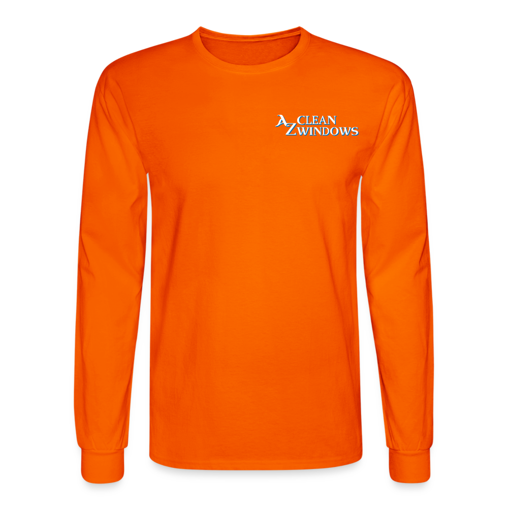 Az Flat Men's Long Sleeve T-Shirt - orange