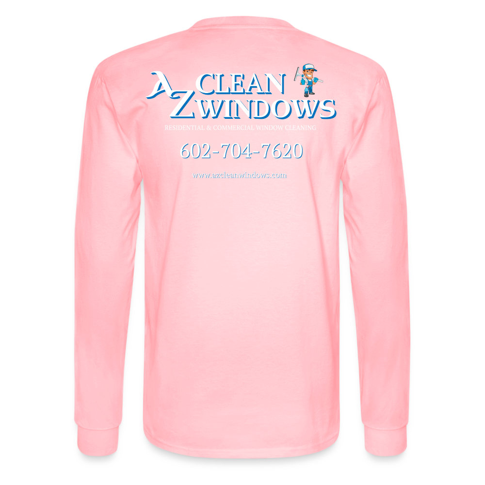 Az Flat Men's Long Sleeve T-Shirt - pink