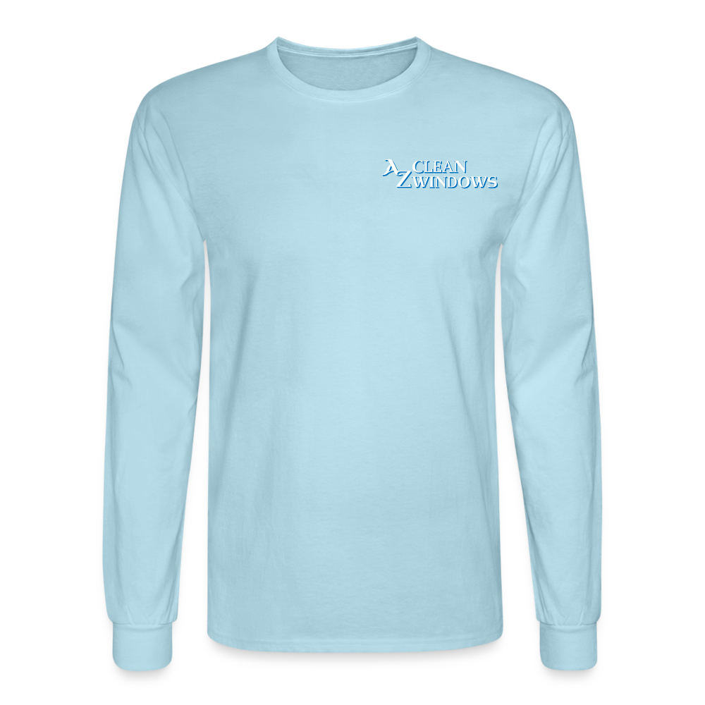 Az Flat Men's Long Sleeve T-Shirt - powder blue