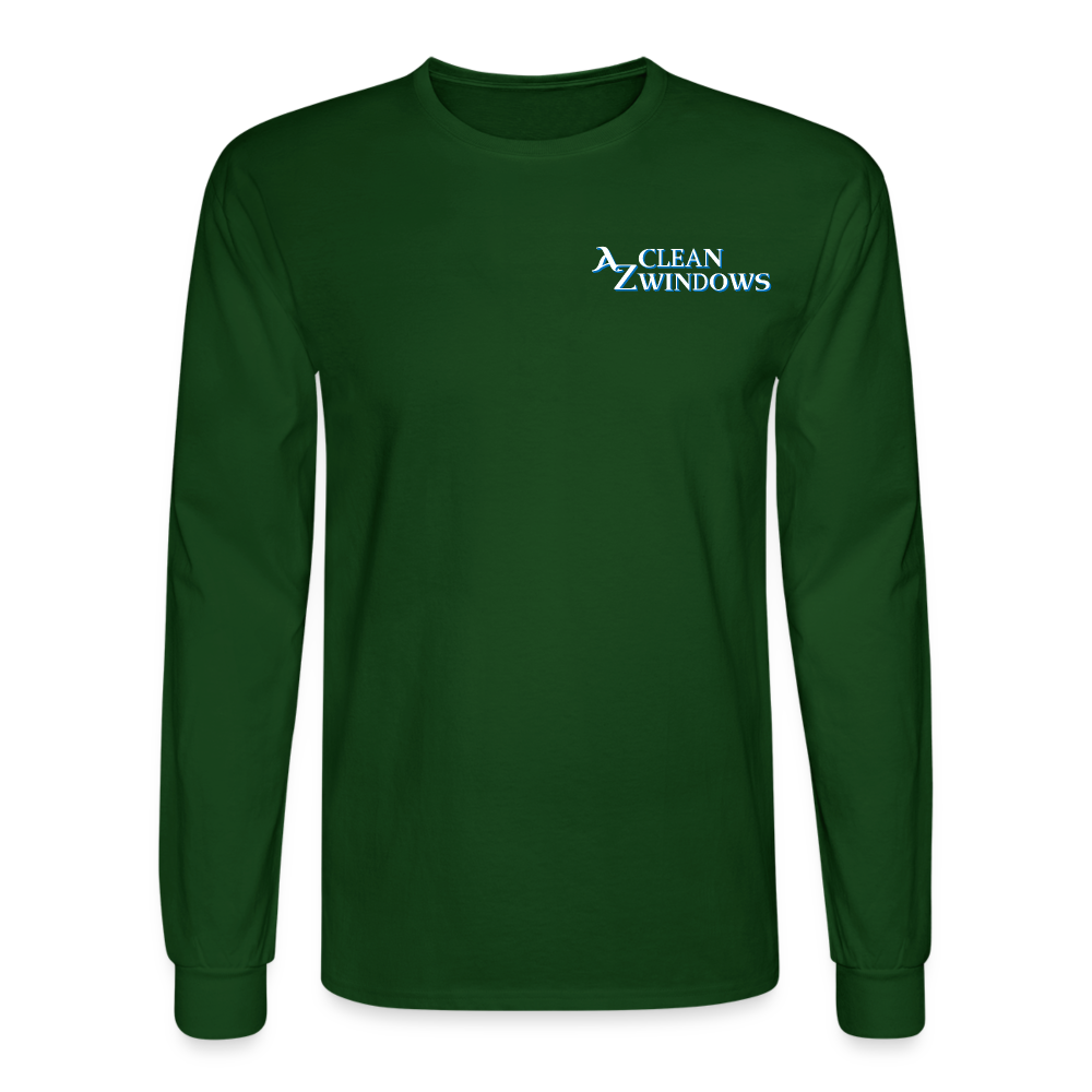 Az Flat Men's Long Sleeve T-Shirt - forest green