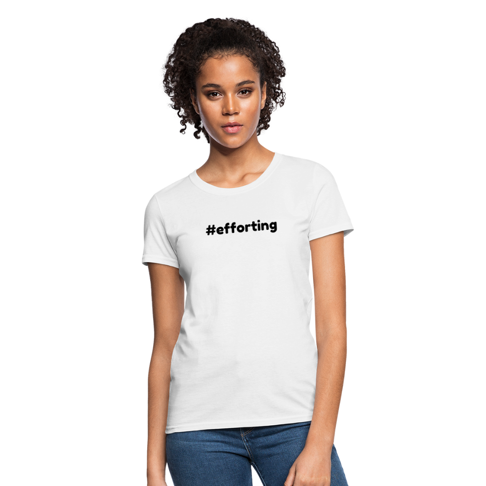 efforting Krystal Women's T-Shirt - white