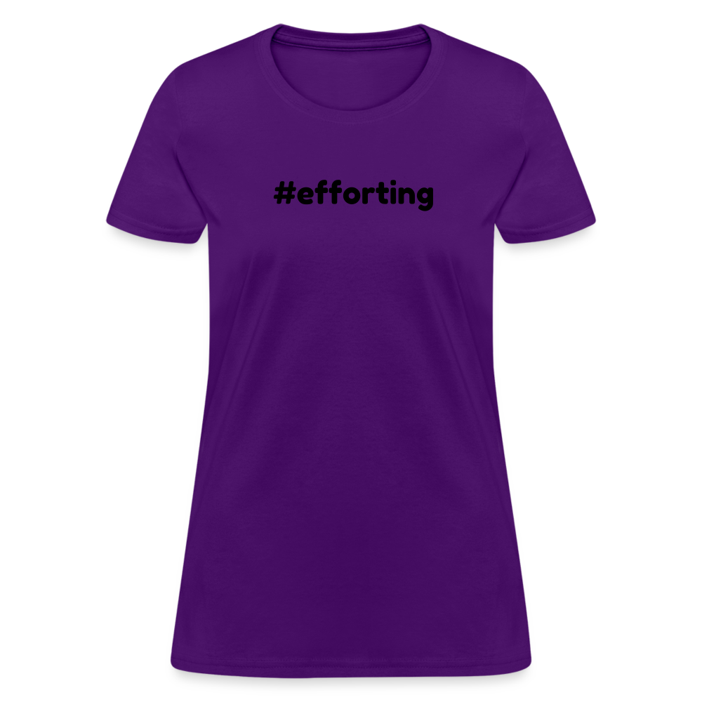 efforting Krystal Women's T-Shirt - purple
