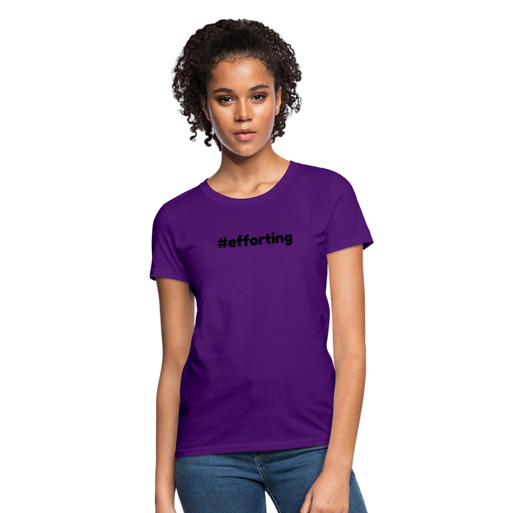 efforting Krystal Women's T-Shirt - purple