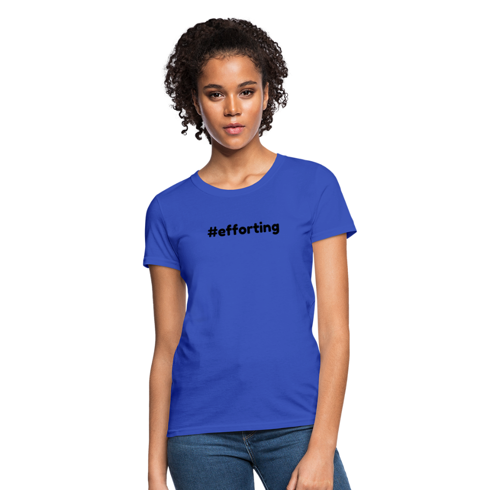 efforting Krystal Women's T-Shirt - royal blue
