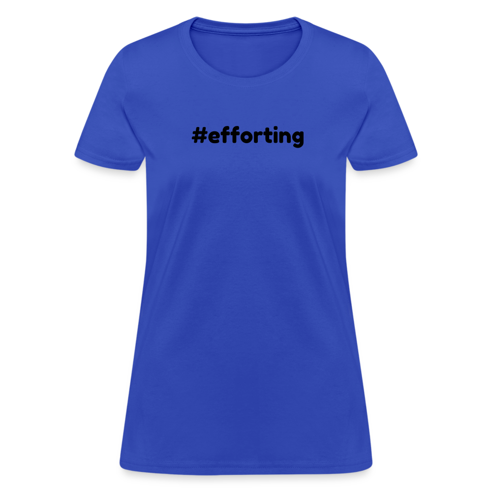 efforting Krystal Women's T-Shirt - royal blue