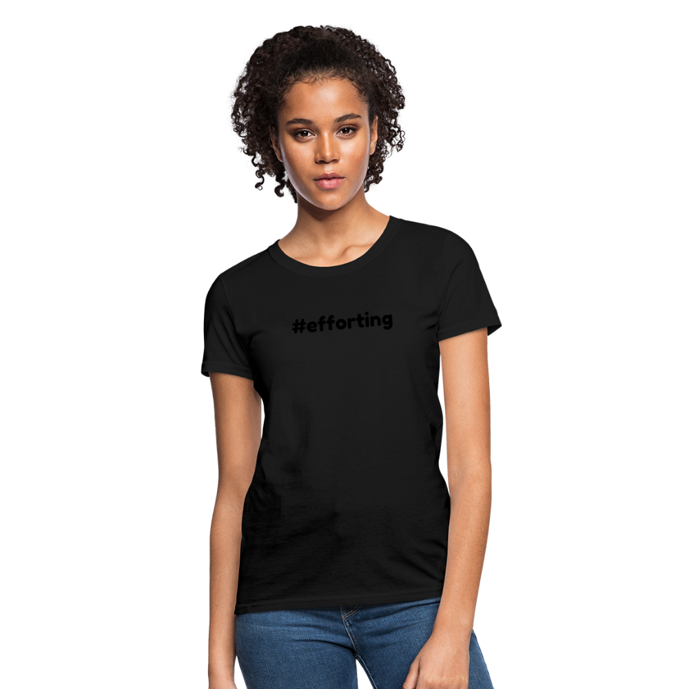 efforting Krystal Women's T-Shirt - black
