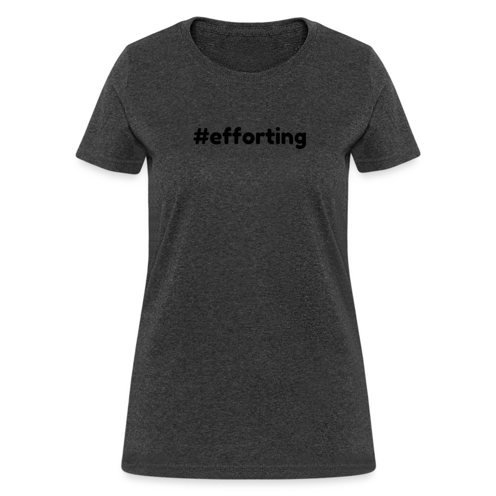 efforting Krystal Women's T-Shirt - heather black