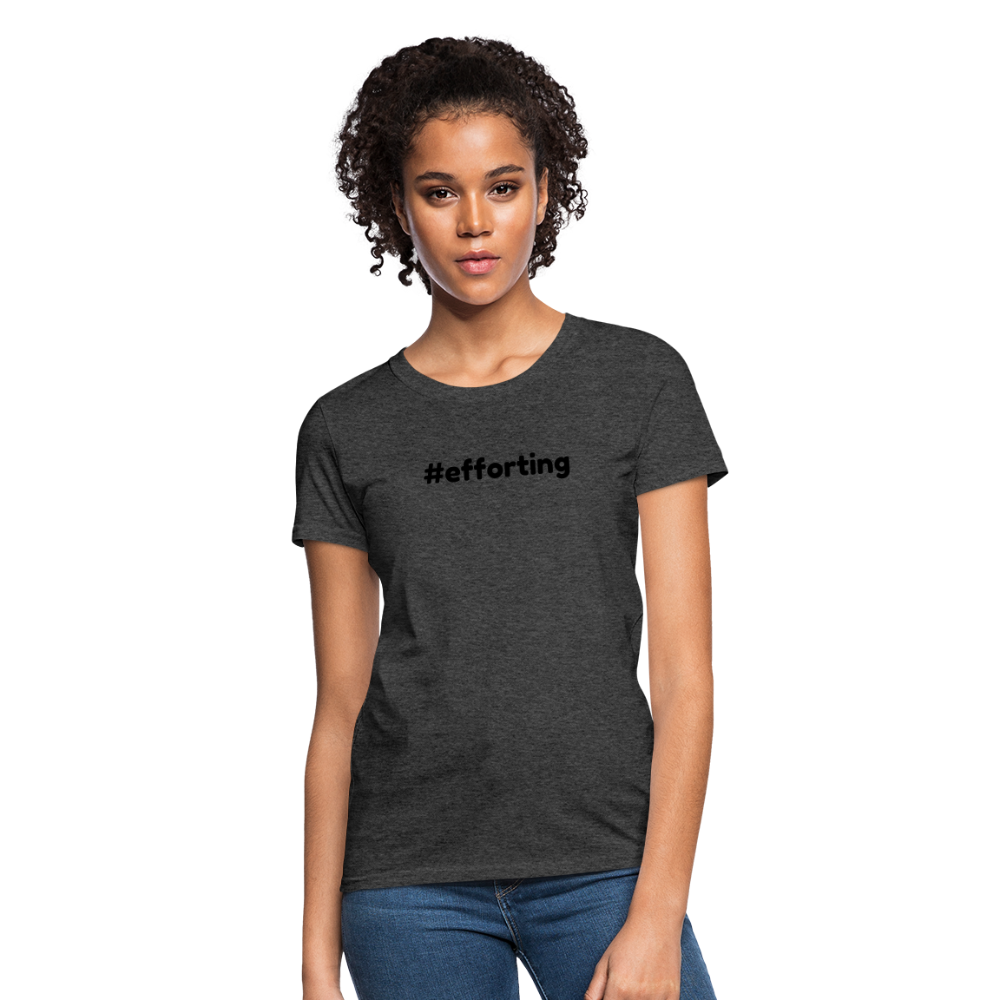 efforting Krystal Women's T-Shirt - heather black