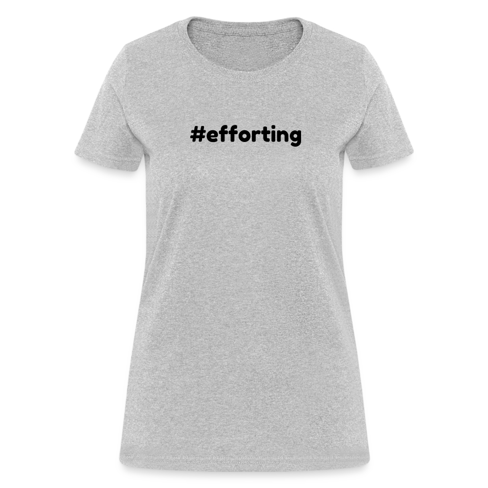 efforting Krystal Women's T-Shirt - heather gray