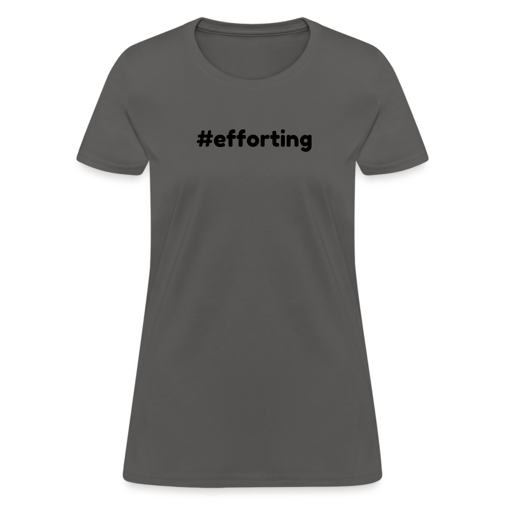 efforting Krystal Women's T-Shirt - charcoal
