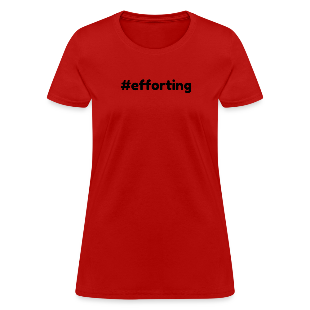 efforting Krystal Women's T-Shirt - red