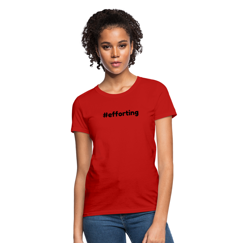 efforting Krystal Women's T-Shirt - red
