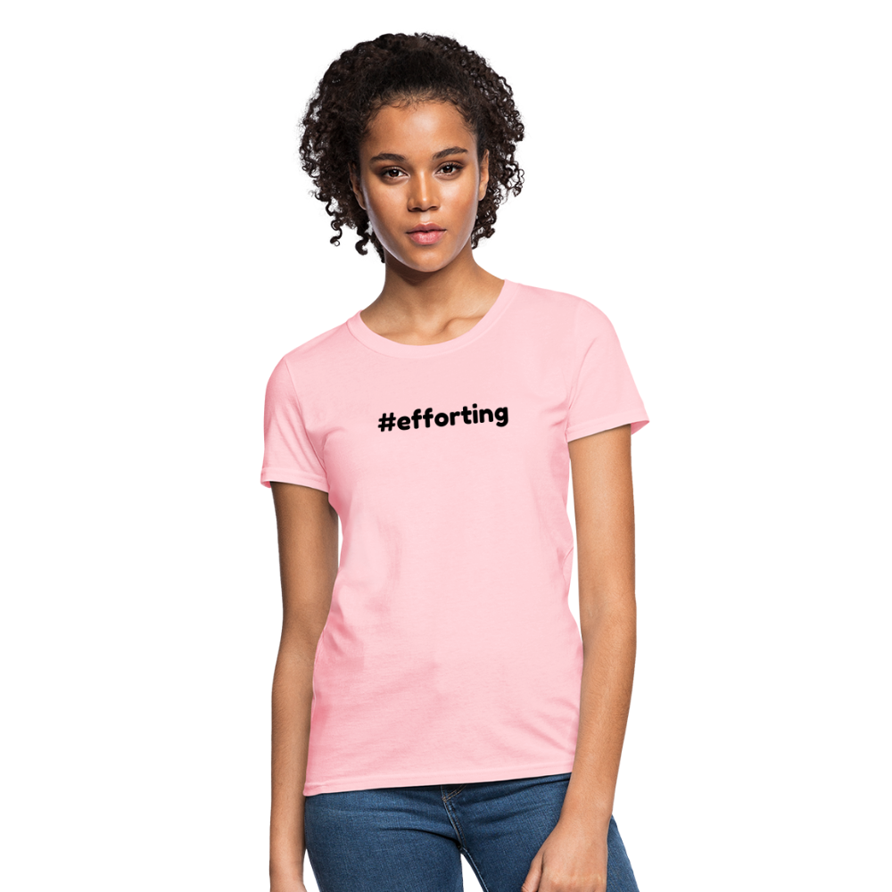 efforting Krystal Women's T-Shirt - pink