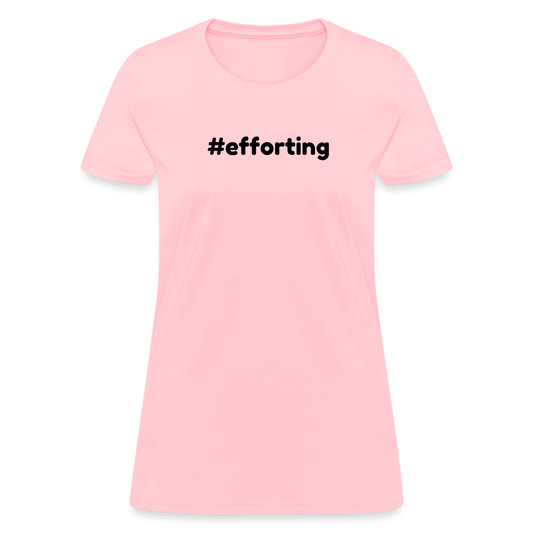 efforting Krystal Women's T-Shirt - pink