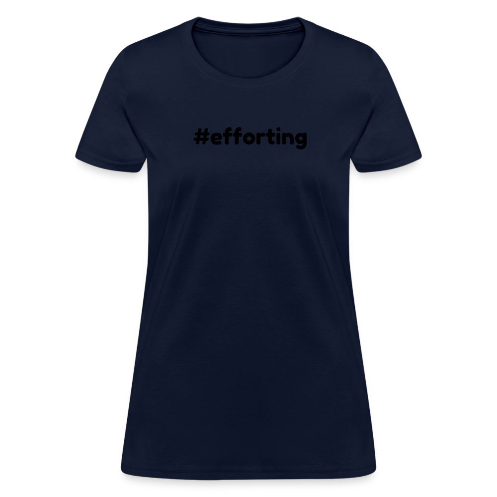 efforting Krystal Women's T-Shirt - navy
