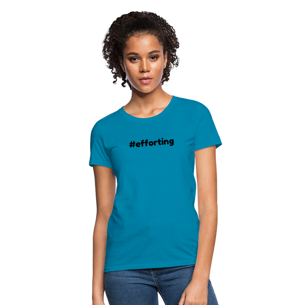 efforting Krystal Women's T-Shirt - turquoise