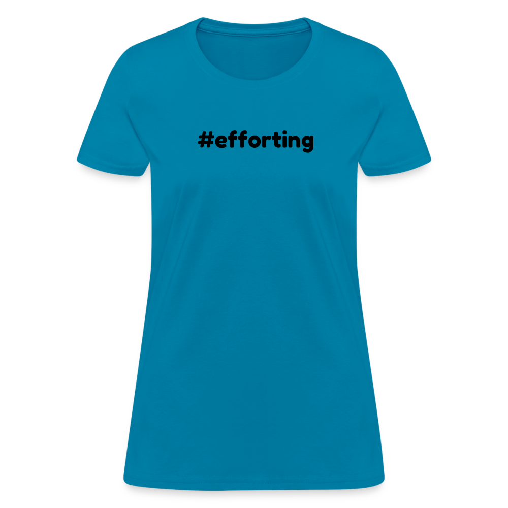 efforting Krystal Women's T-Shirt - turquoise