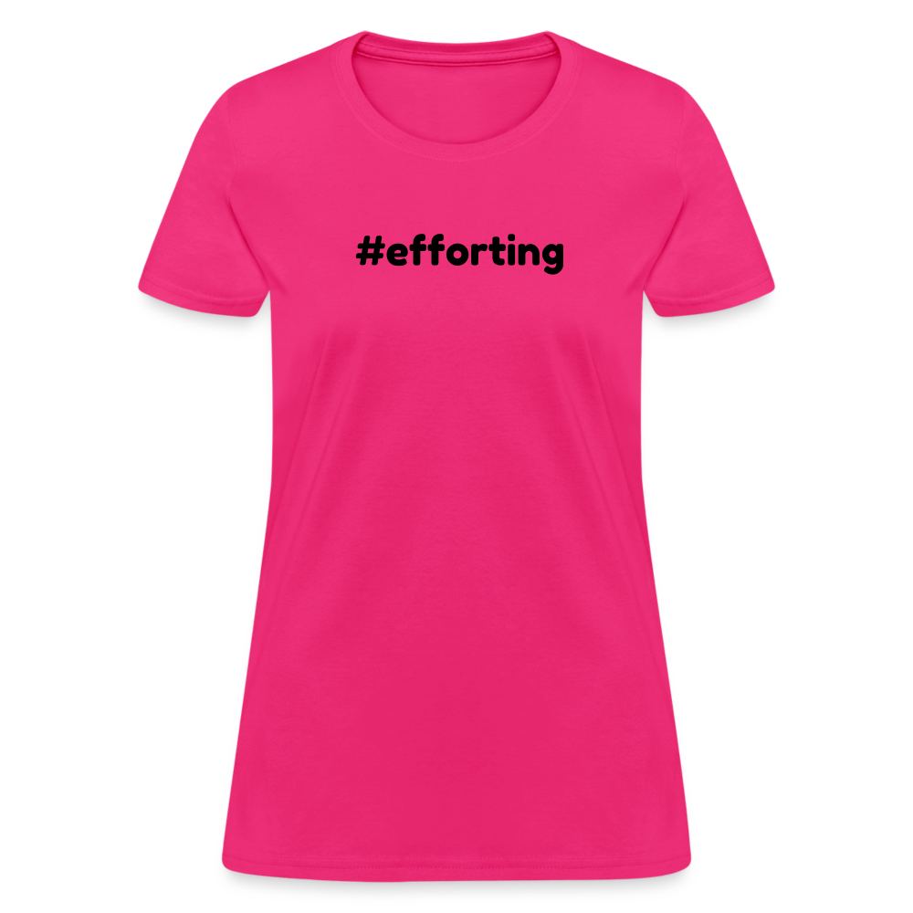 efforting Krystal Women's T-Shirt - fuchsia
