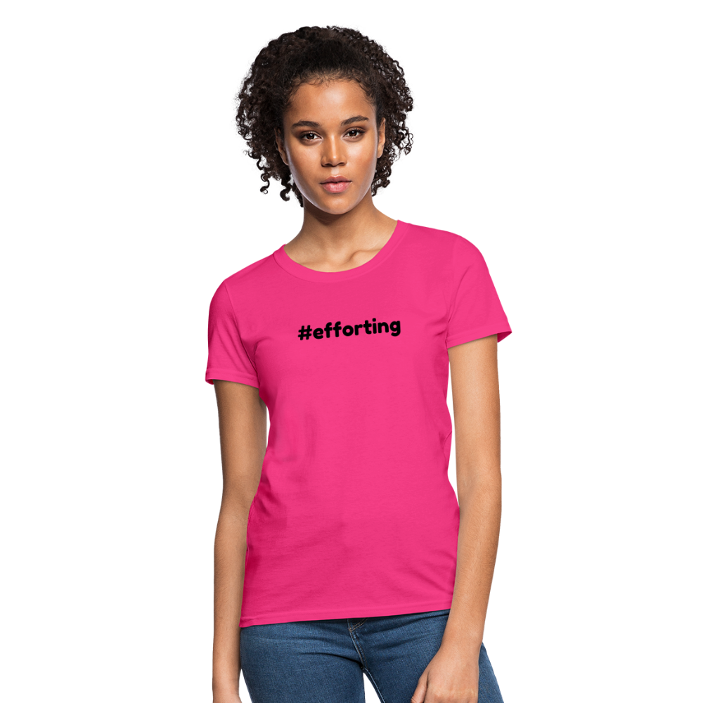 efforting Krystal Women's T-Shirt - fuchsia