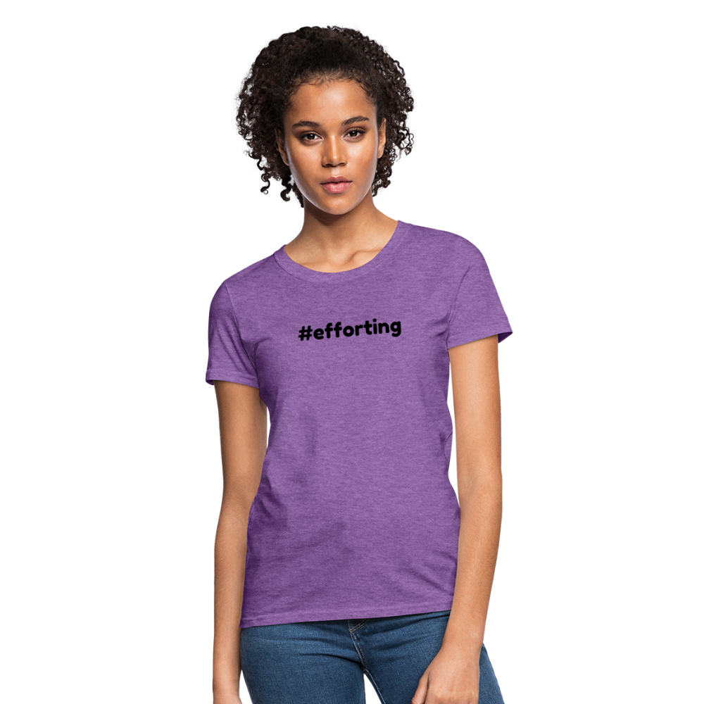 efforting Krystal Women's T-Shirt - purple heather