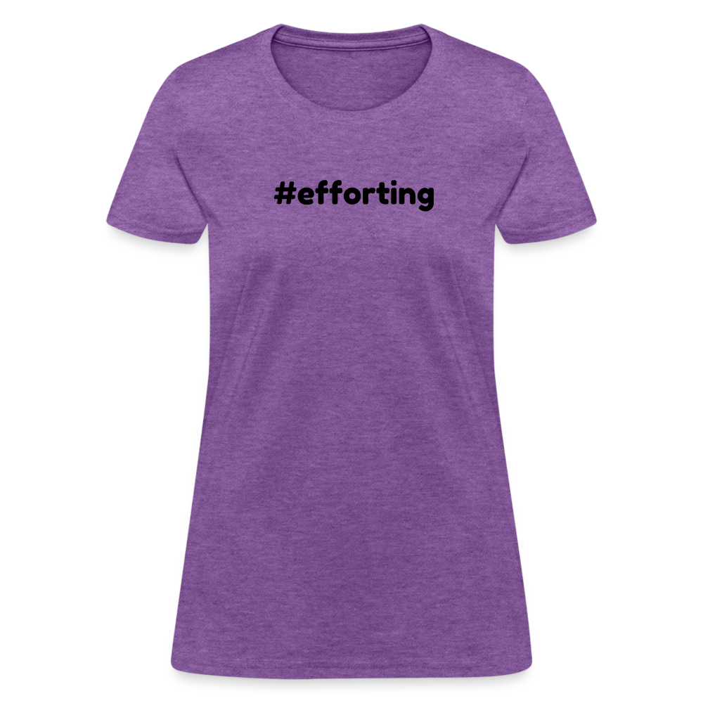 efforting Krystal Women's T-Shirt - purple heather