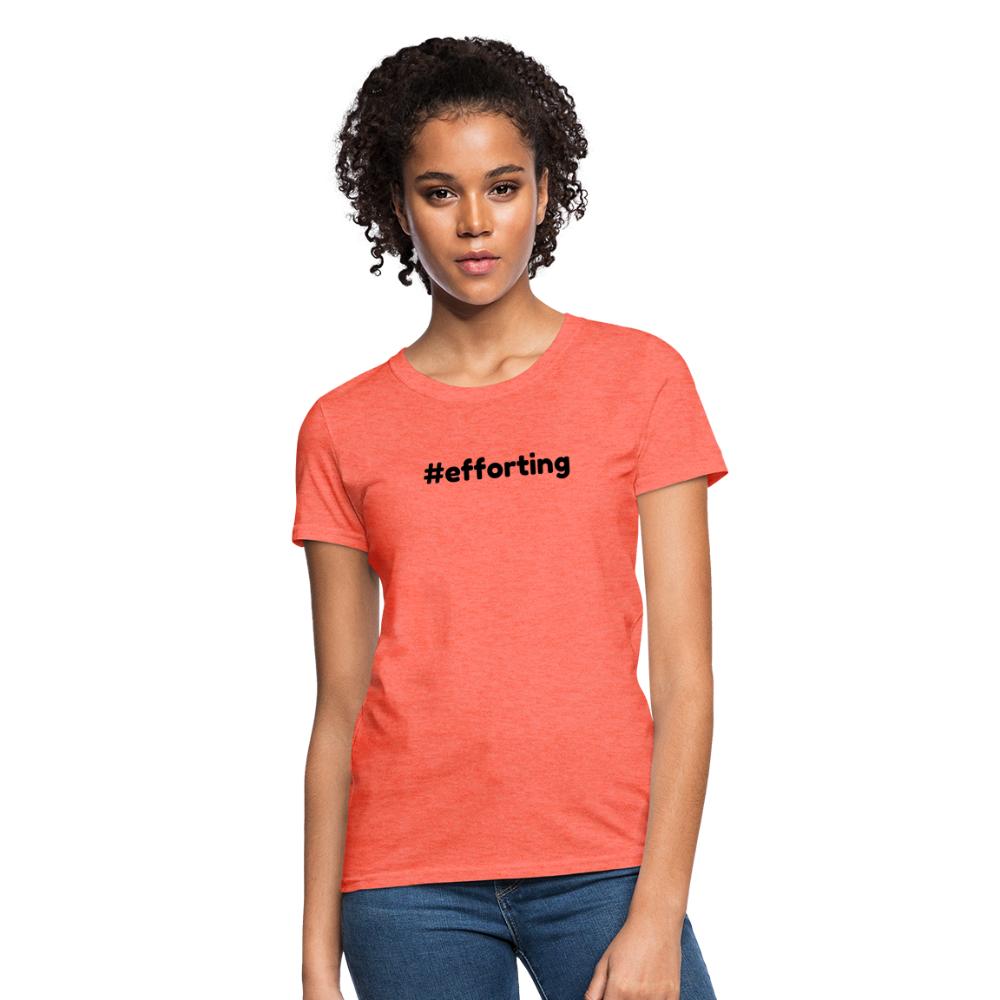 efforting Krystal Women's T-Shirt - heather coral