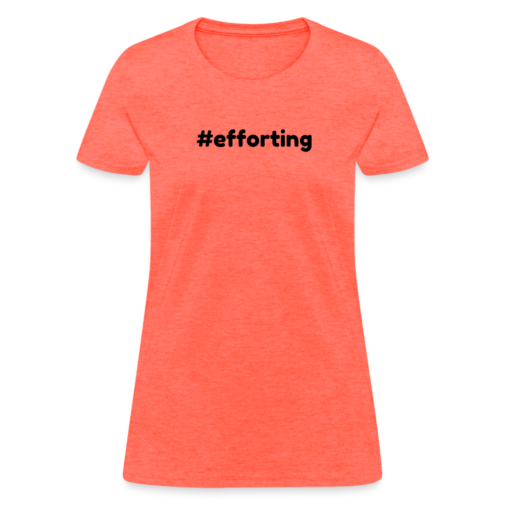 efforting Krystal Women's T-Shirt - heather coral