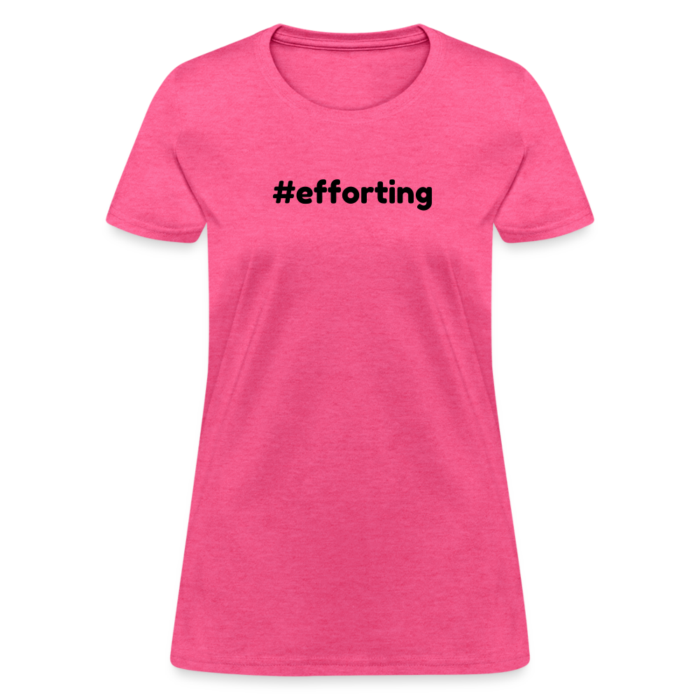 efforting Krystal Women's T-Shirt - heather pink