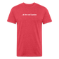 Old Short 1 Fitted Cotton/Poly T-Shirt by Next Level - heather red