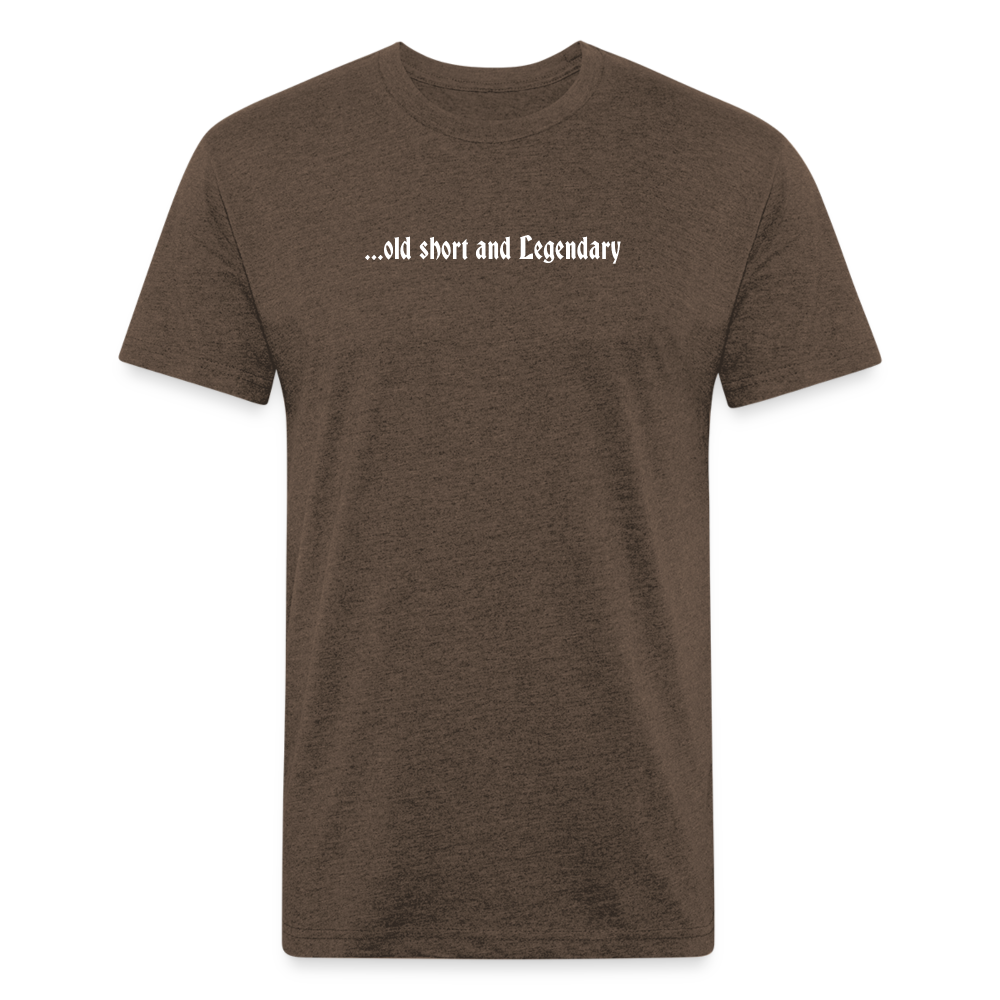 Old Short 1 Fitted Cotton/Poly T-Shirt by Next Level - heather espresso