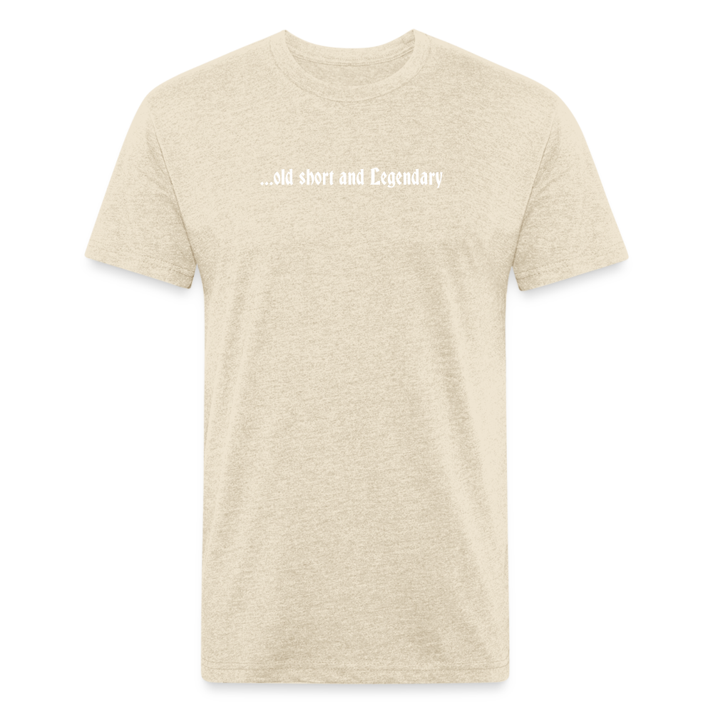 Old Short 1 Fitted Cotton/Poly T-Shirt by Next Level - heather cream