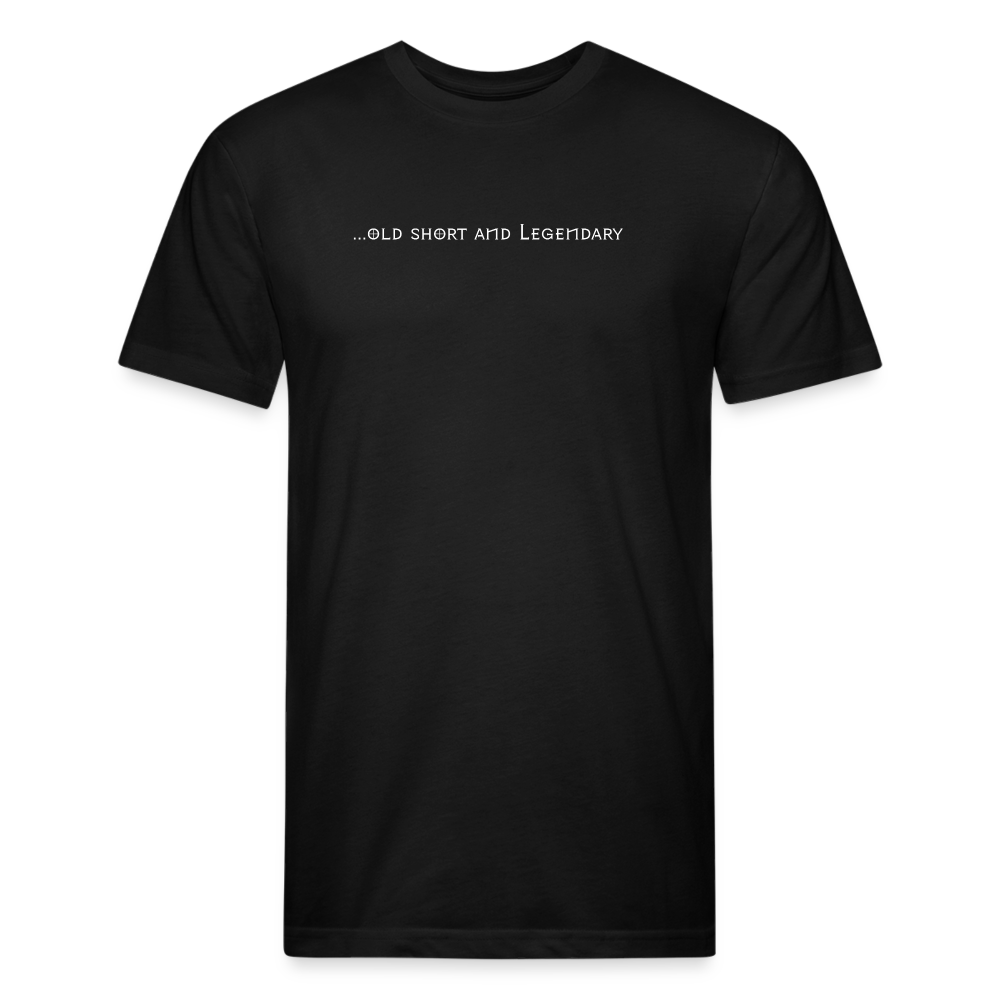 old short 2 Fitted Cotton/Poly T-Shirt by Next Level - black