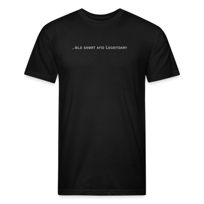old short 2 Fitted Cotton/Poly T-Shirt by Next Level - black
