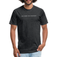 old short 2 Fitted Cotton/Poly T-Shirt by Next Level - heather black
