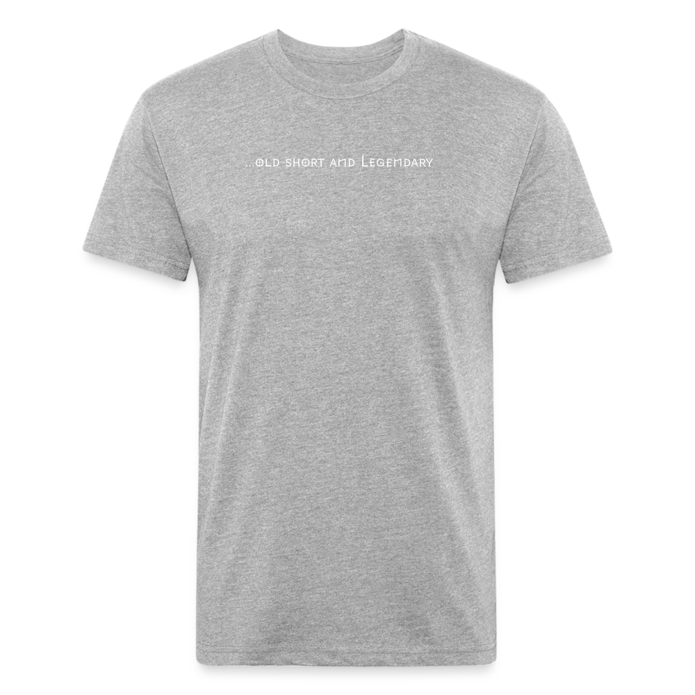 old short 2 Fitted Cotton/Poly T-Shirt by Next Level - heather gray