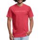 old short 2 Fitted Cotton/Poly T-Shirt by Next Level - heather red