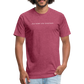 old short 2 Fitted Cotton/Poly T-Shirt by Next Level - heather burgundy