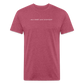 old short 2 Fitted Cotton/Poly T-Shirt by Next Level - heather burgundy