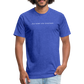 old short 2 Fitted Cotton/Poly T-Shirt by Next Level - heather royal