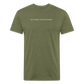 old short 2 Fitted Cotton/Poly T-Shirt by Next Level - heather military green
