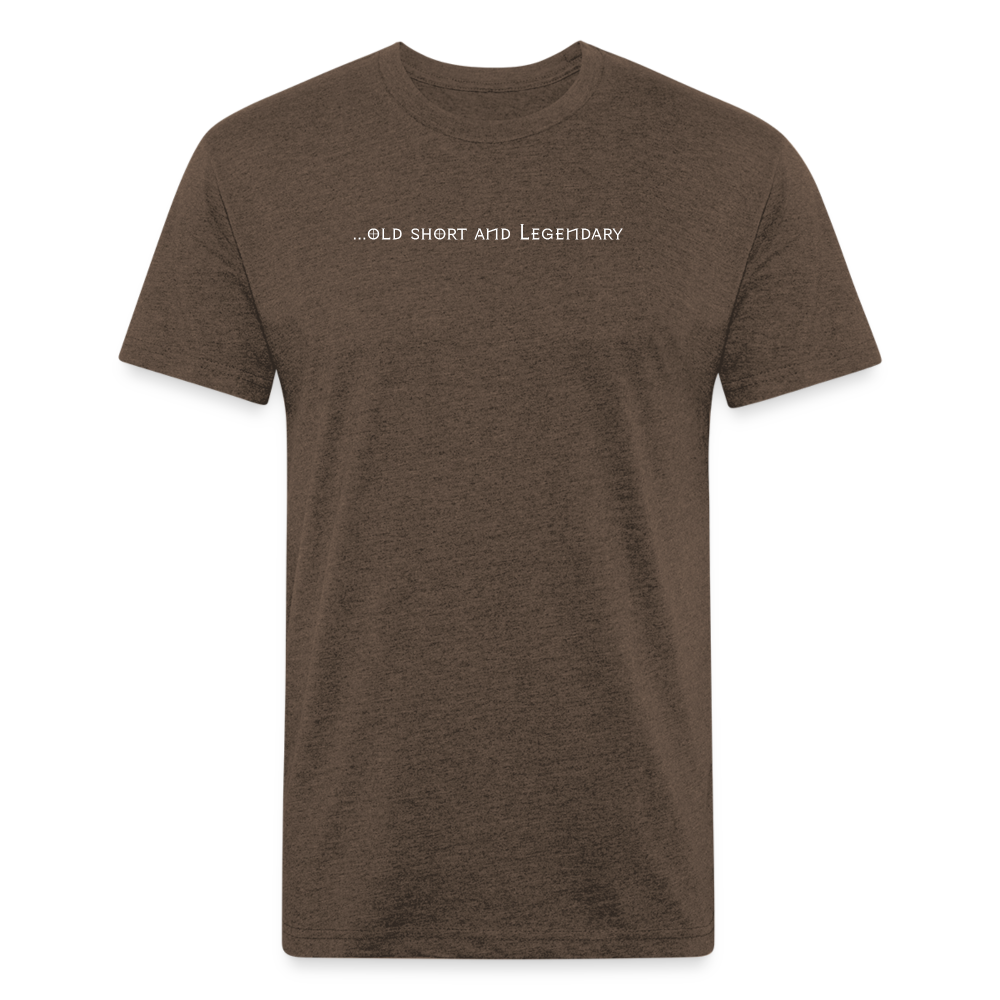 old short 2 Fitted Cotton/Poly T-Shirt by Next Level - heather espresso