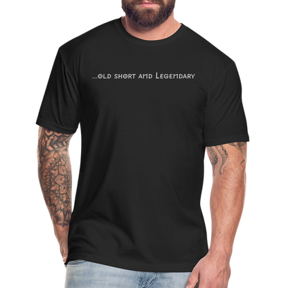 old short 3 Fitted Cotton/Poly T-Shirt by Next Level - black