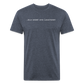 old short 3 Fitted Cotton/Poly T-Shirt by Next Level - heather navy