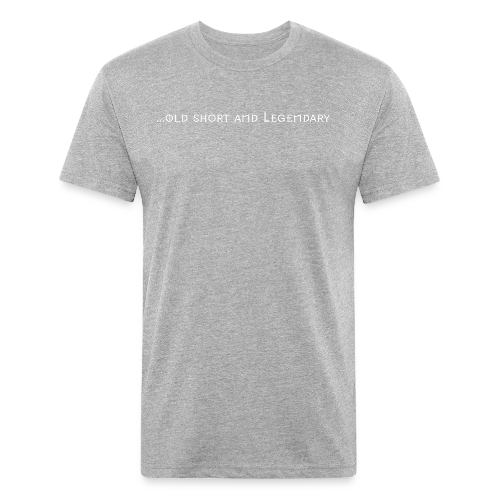 old short 3 Fitted Cotton/Poly T-Shirt by Next Level - heather gray