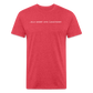 old short 3 Fitted Cotton/Poly T-Shirt by Next Level - heather red
