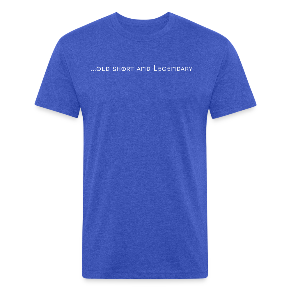 old short 3 Fitted Cotton/Poly T-Shirt by Next Level - heather royal