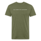 old short 3 Fitted Cotton/Poly T-Shirt by Next Level - heather military green